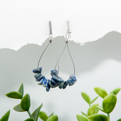 Sodalite Serenity Teardrop Earrings