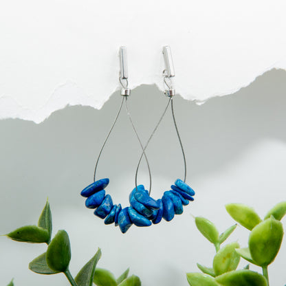 Lapis Clarity Teardrop Earrings